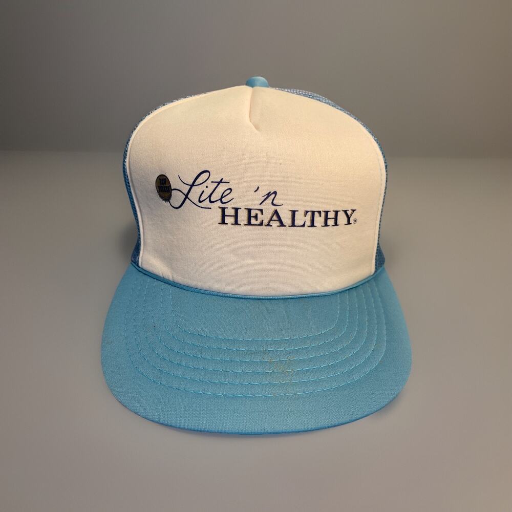 Vintage Adjustable New Yorker Lite N Healthy Trucker Hat Bout Rare Youngan